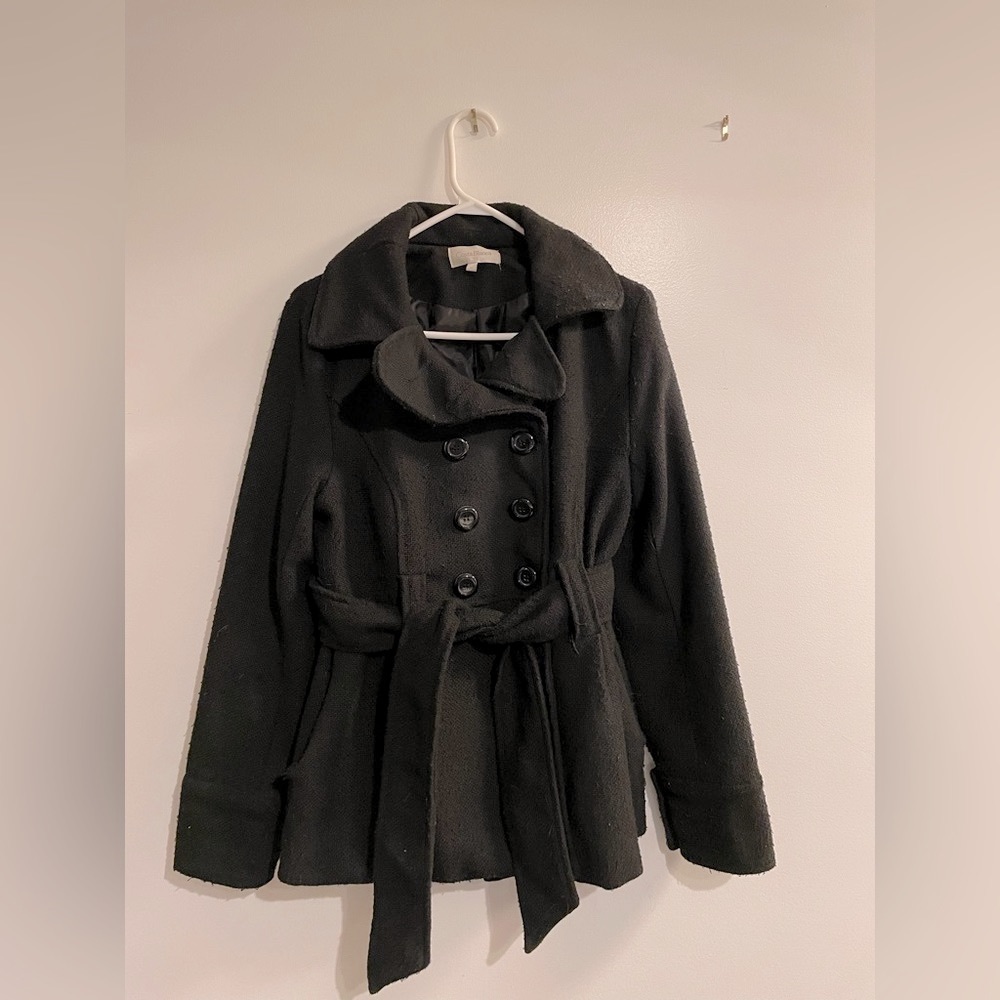 Black trench coat